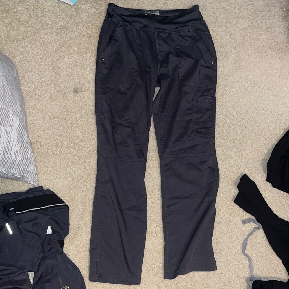 Healing Hands Gray Straight Leg Women's Pants